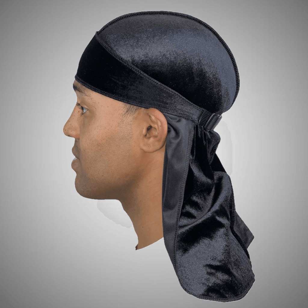 Derag Look Premium Black Velvet Durag – WezTeck
